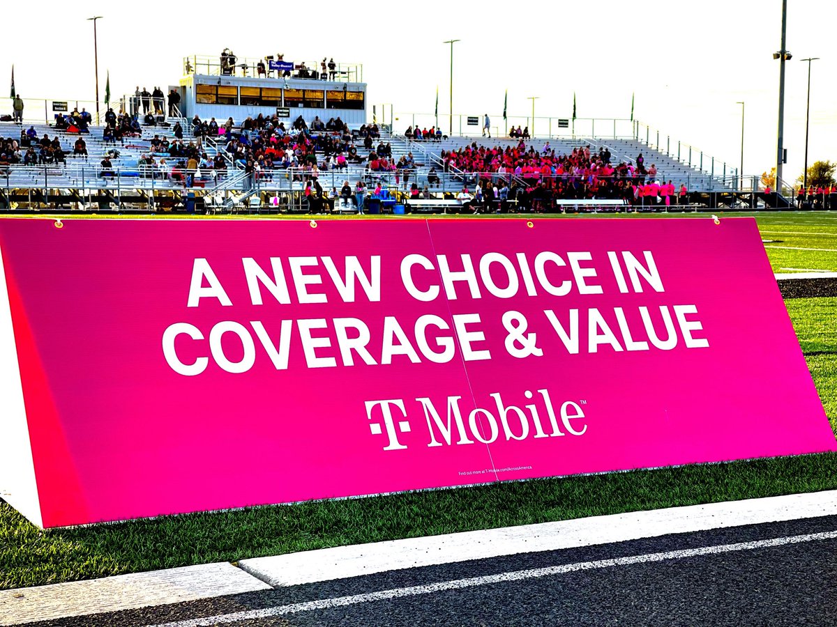 Friday night lights with #GreenCanyonHighSchool and #TMobile. Another great sponsorship supporting rural communities! Go Wolves!