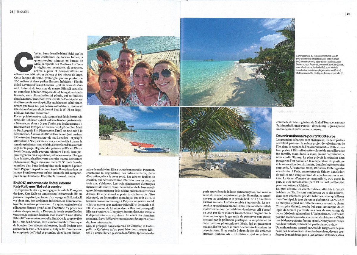 <a href="/RihiveliDream/">RihiveliTheDream</a> Media report by <a href="/Le_Parisien/">Le Parisien</a> magazine, 1 October 2021. Even more after #WorldTourismDay2021 the interest in reading about #Rihiveli will increase. We share and engage for a better future #maldives <a href="/EU_Maldives/">EU in the Maldives</a> <a href="/euronews/">euronews</a> <a href="/Independent/">The Independent</a>