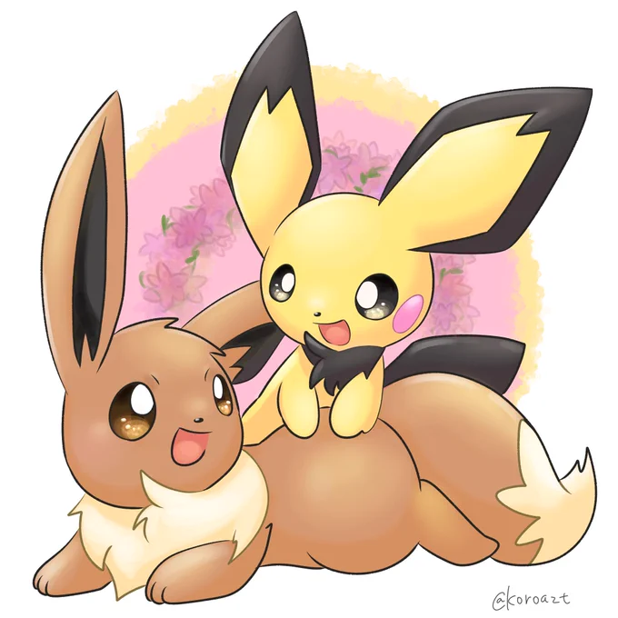 #ピチューの日
イーブイ、遊ぼうよ! 