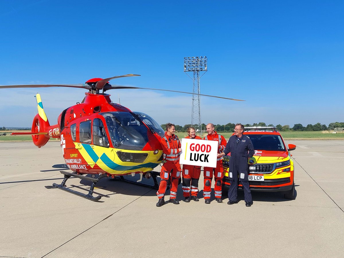 Thames Valley Air Ambulance (@tvairamb) on Twitter photo We wanted to say a massive good luck to all our runners taking part in the <a href="/LondonMarathon/">TCS London Marathon</a> this weekend.👏 They have managed to raise an amazing amount for us so far and they should all be so proud. 😀 We can't wait to see you cross that finish line 💪 We wanted to say a massive good luck to all our runners taking part in the <a href="/LondonMarathon/">TCS London Marathon</a> this weekend.👏 They have managed to raise an amazing amount for us so far and they should all be so proud. 😀 We can't wait to see you cross that finish line 💪