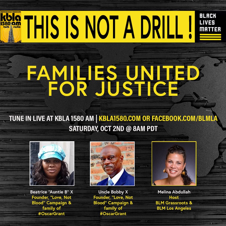 DocMellyMel's tweet photo. SATURDAY 8-10AM ON KBLA TALK 1580 https://t.co/L0vRUH5lOF.
Talking about famjlies organizing in the names of their loved ones with @unclebobbyx & @beatriceX1. #MoreThanAHashtag with the mother of #KennethRossJr. @kbla1580 @BLMLA @Blklivesmatter https://t.co/7T6Nm0SW8n