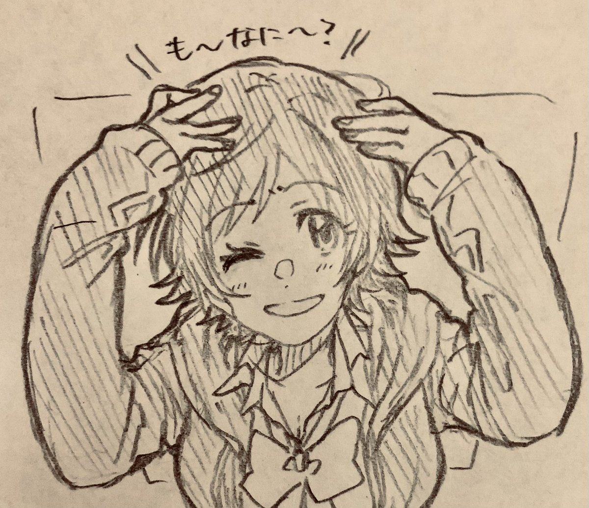 未央❣️前髪チョロ毛を忘れてしまい、ごめんなsorry……… 