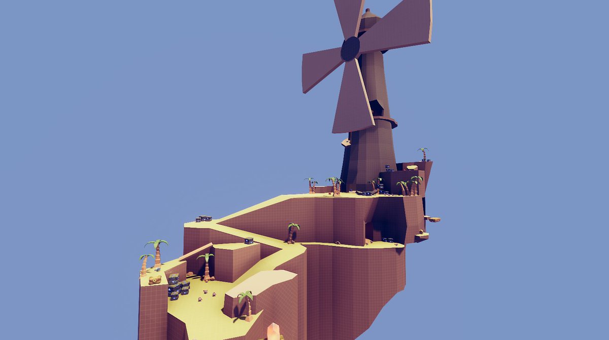 It's #Blocktober time! I'll be posting some level design projects I've done this year. First one is a location of floating islands.
#gamedev #leveldesign