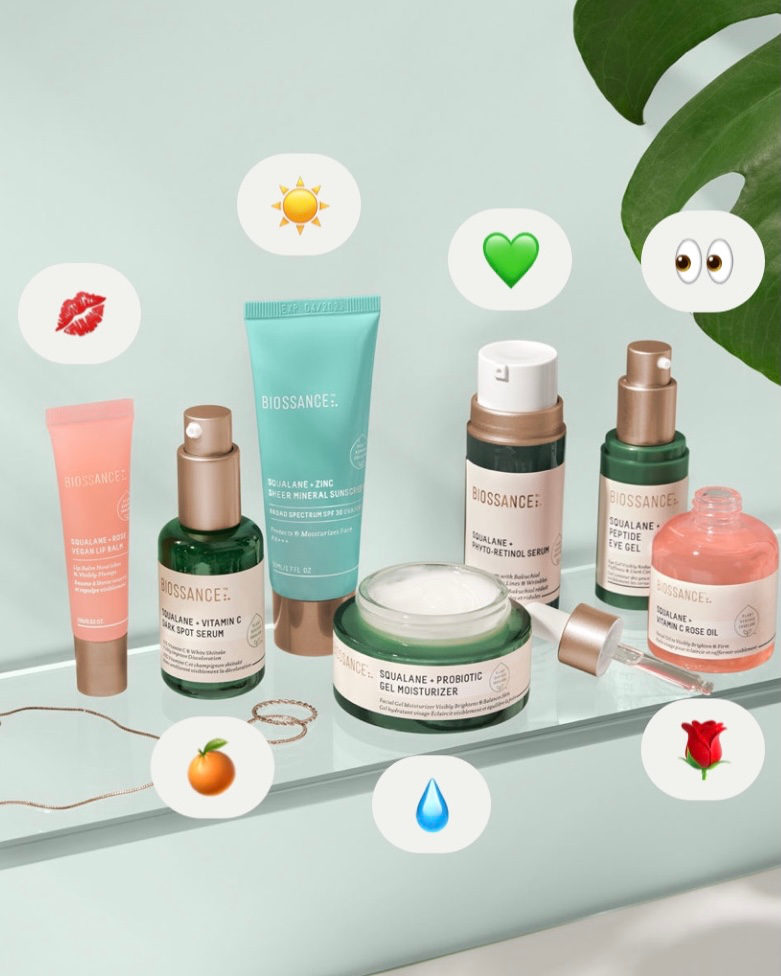Biossance's tweet image. What is your go-to recommendation when it comes to #Biossance skincare? Reply with an emoji!