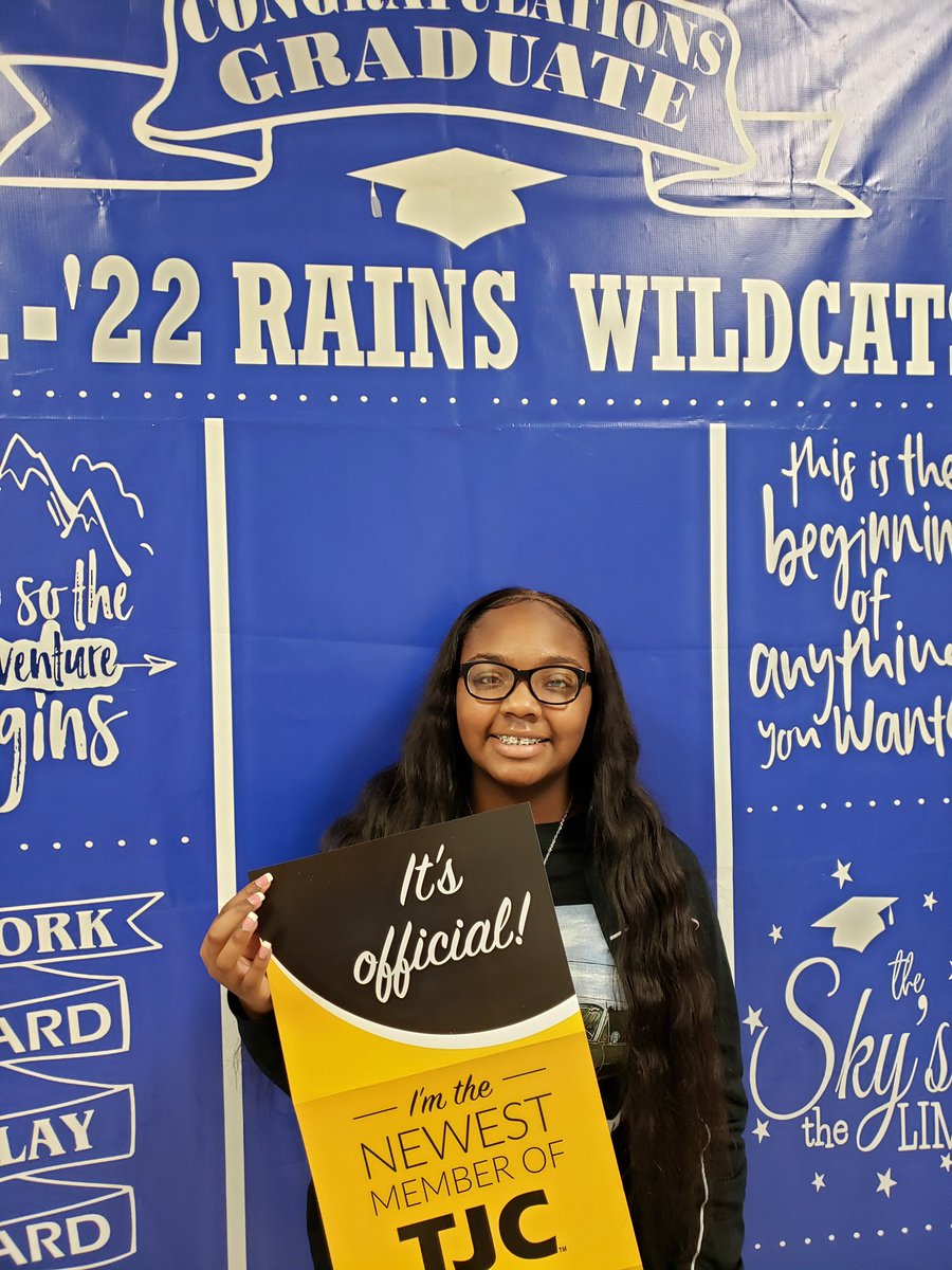 LOOK at these two seniors!!  They are already thinking about their future and making things happen!  K. Davis and A. Love have both been accepted to <a href="/TylerJrCollege/">Tyler Junior College</a> and plan to pursue a career in dental!  We are so proud! 💙🤍 <a href="/rains_isd/">Rains ISD</a> #rhsisthebest #wildcatpride