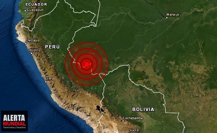 AlertaMundial19's tweet photo. Sismo Atípico 5.9 #Acre #Brazil
Profundidad 589.4 km
Hora local: 07:52 del 02/10/2021 https://t.co/25JfrInsLn