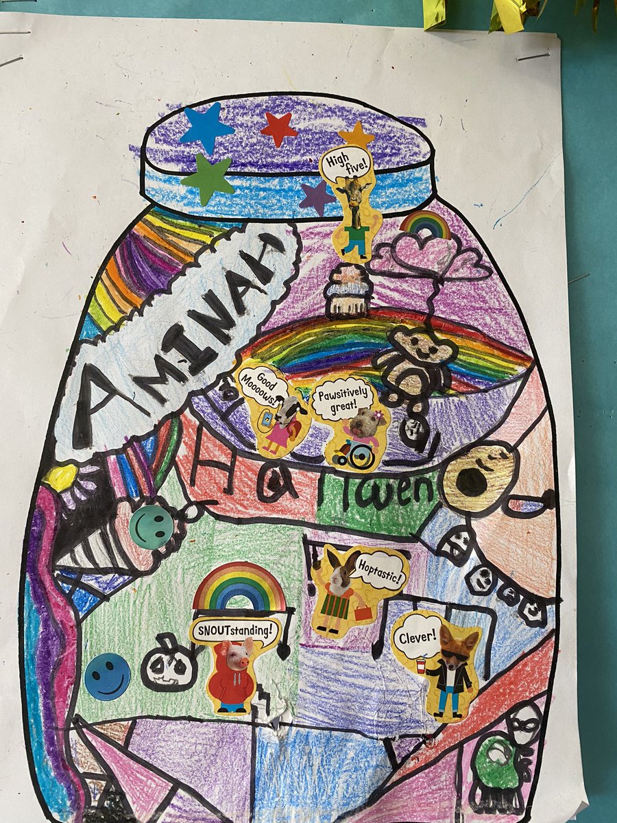 Mrs_Williams8's tweet photo. Our short response “book covers” for our “The Name Jar” writing 😊 #STEAMintegration #ELA #FridayFeeling #3rdgradebestgrade @Hamiltonscsd https://t.co/CncYQMoFjz