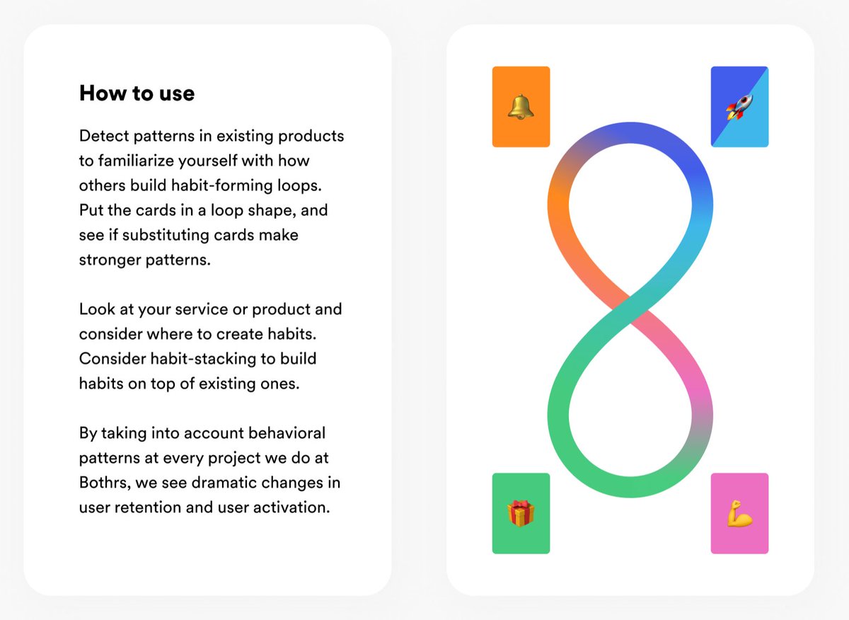 JuhiChitra's tweet photo. Today's awesome @figmadesign  Community find: Behavioural Design Cards by @thebothrs. Such an educational yet immediately-applicable format for using the Hooked model— https://t.co/kK0vaYdYVa https://t.co/nnlS7DO2Qw