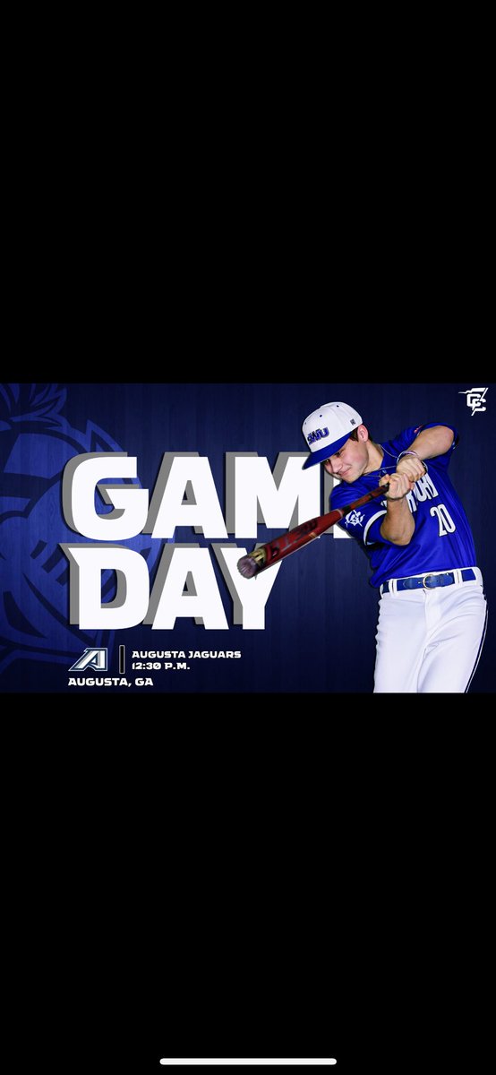 SWUBaseball's tweet photo. GAMEDAY on the road against Augusta Univeristy!! 1 (14) Inning game starting at 12:30!! https://t.co/n7MzJDtTbO