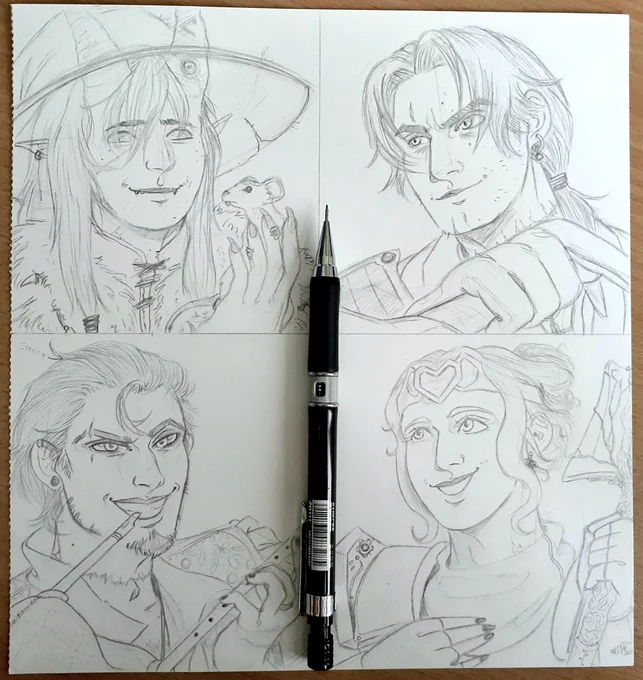 Wafflecrew sketches??? ME??? Drawing??? What???? 