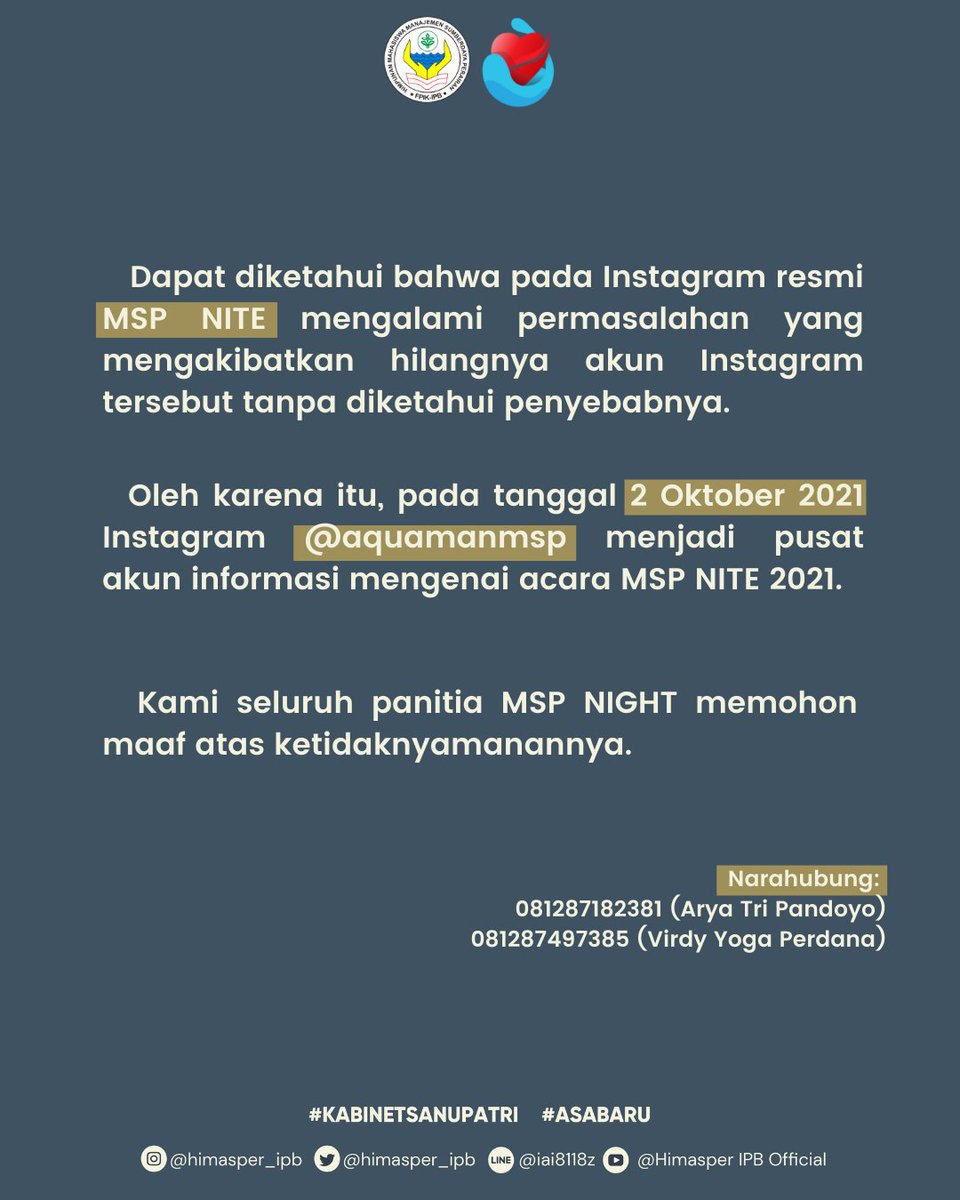 HIMASPER FPIK IPB tweet media