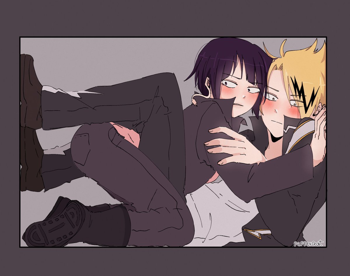 96_niu's tweet photo. kamijirou and quirk accidents 😉 https://t.co/ULT3rdTnU4