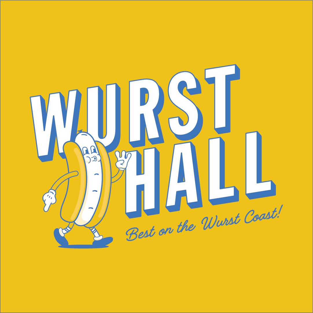 ssstudio_design's tweet image. Brand refresh and design for @wursthall in San Mateo.