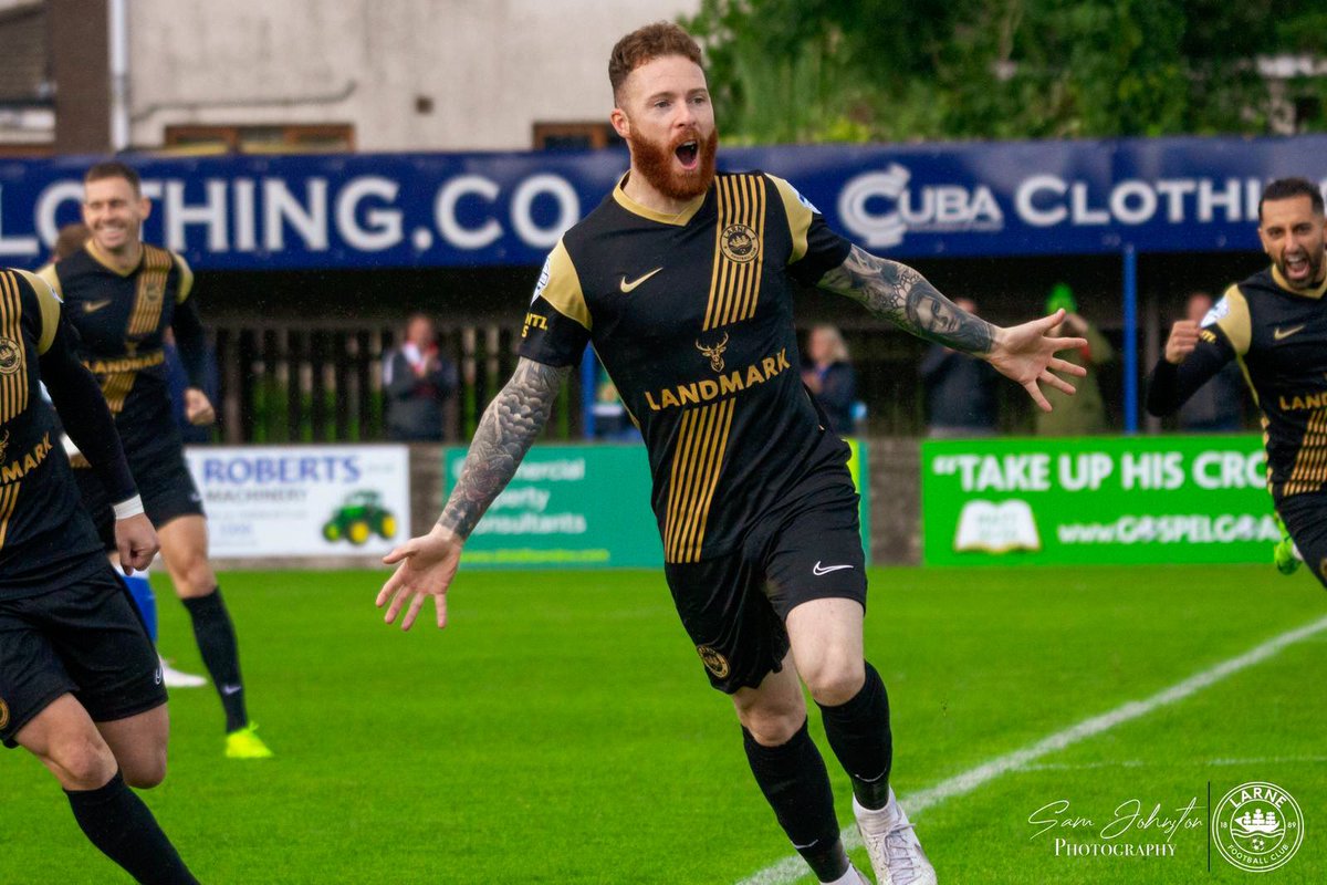 larnefc's tweet photo. Two goals in the first 4️⃣5️⃣ for Lee Lynch! 🔥

#WeAreLarne #BeTheDifference https://t.co/rBu85FlkdA