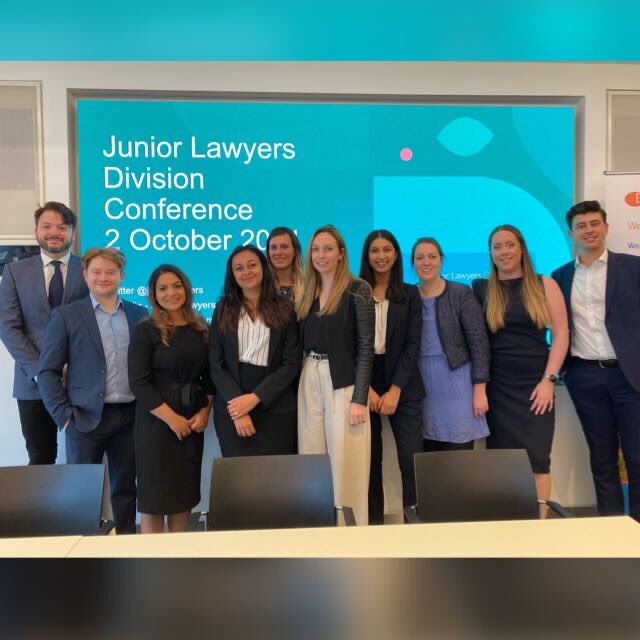 Kicking off our annual <a href="/JuniorLawyers/">Junior Lawyers Division (JLD)</a> Conference! Great to see my fellow JLD Executive Committee members in person and looking forward to the brilliant programme ahead! #JLDConf2021
