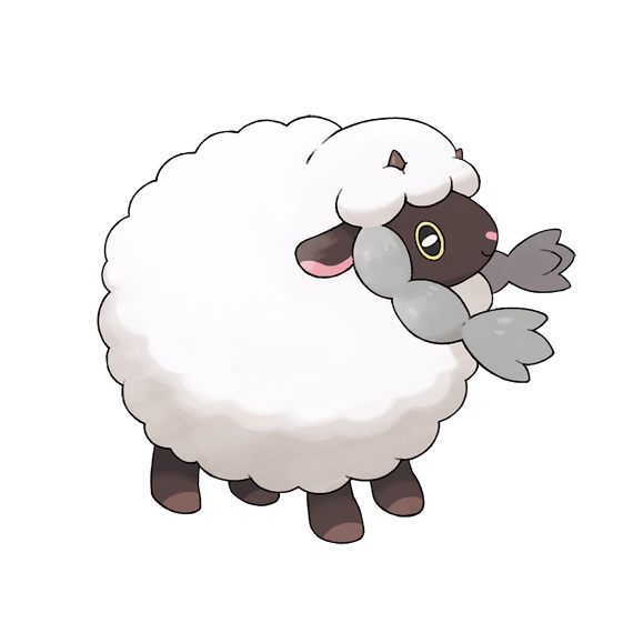 ポケモン「ポケモンに詳しくない方用こちらが本来のウールーです(・ω・)ノ 」|kajiのイラスト