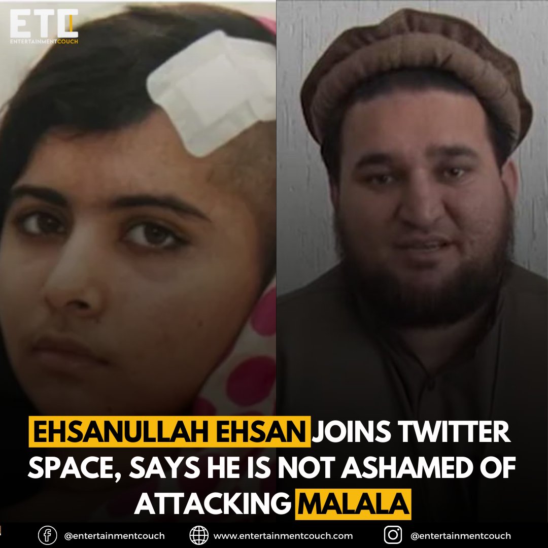 ETCouch's tweet photo. #Malala #Taliban #talibanspokesman #EhsanullahEhsan https://t.co/rm2UB256to