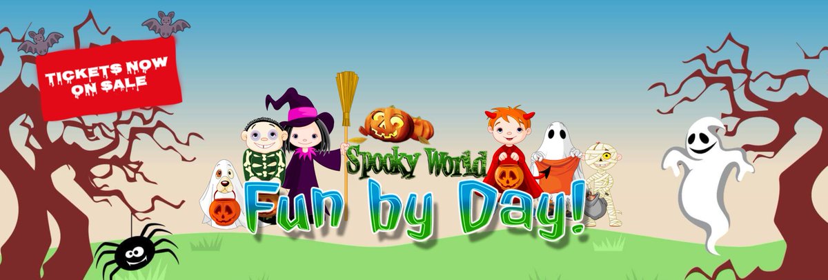 Tickets now on sale for Fun by Day! - funbyday.spookyworld.co.uk
Come and join us for a spooky adventure day out, costumes encouraged! 👻🧚‍♀️🧛‍♂️🧟‍♀️

Tickets still on sale for the grown ups at - spookyworld.co.uk