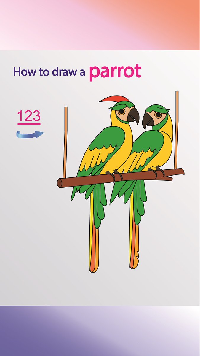 DrawLearing's tweet image. Parrot Drawings | How To Draw A Bird Easy #shorts youtu.be/_QYakw734UA via @YouTube