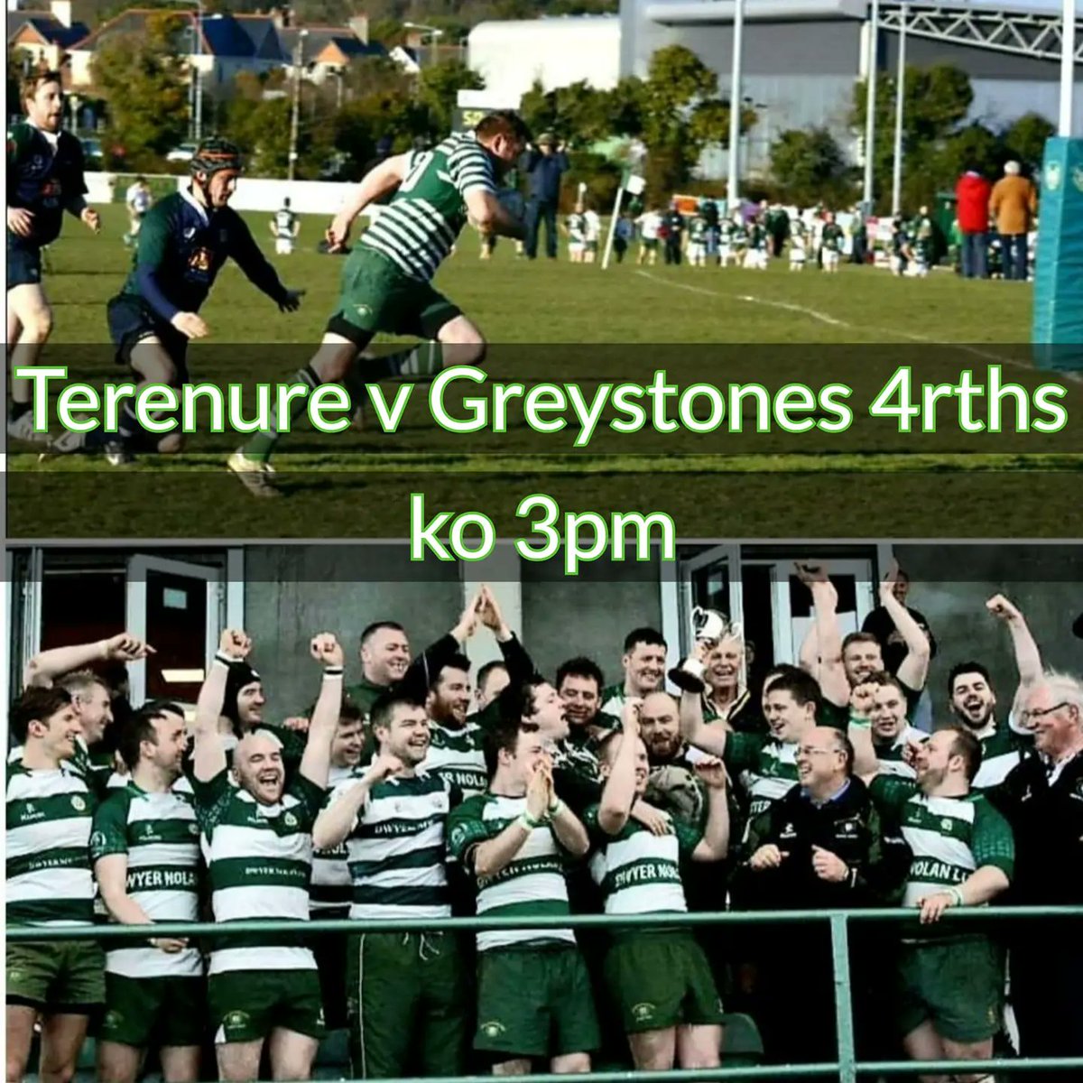 GreystonesRFC's tweet photo. 🔥W-END FIXTURES🔥
**TODAY**#grfcFirsts take on @dungannonrugby2.30pm ko at Dr Hickey Park ☘💪 #grfc4rths travel to @terenure 3pm ko, their 1st as a brand new outfit
🚨SUNDAY🚨 1pm #grfcWomen take on @naasrugbyclub in their 1st league game of the season
#positiveenergy #wrugby https://t.co/nqNE3DrtUL