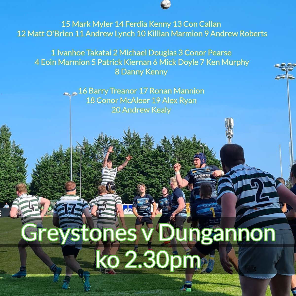GreystonesRFC's tweet photo. 🔥W-END FIXTURES🔥
**TODAY**#grfcFirsts take on @dungannonrugby2.30pm ko at Dr Hickey Park ☘💪 #grfc4rths travel to @terenure 3pm ko, their 1st as a brand new outfit
🚨SUNDAY🚨 1pm #grfcWomen take on @naasrugbyclub in their 1st league game of the season
#positiveenergy #wrugby https://t.co/nqNE3DrtUL