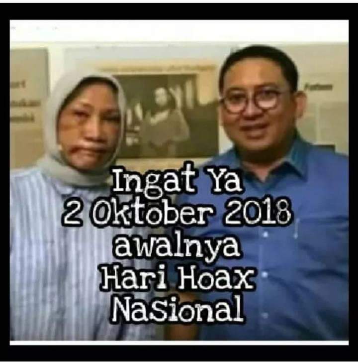 Setuju kah anda kalau Pemerintah menetapkan tgl 2 Oktober sebagai hari hoax Nasional ?
Yng setuju mohon diretweet..