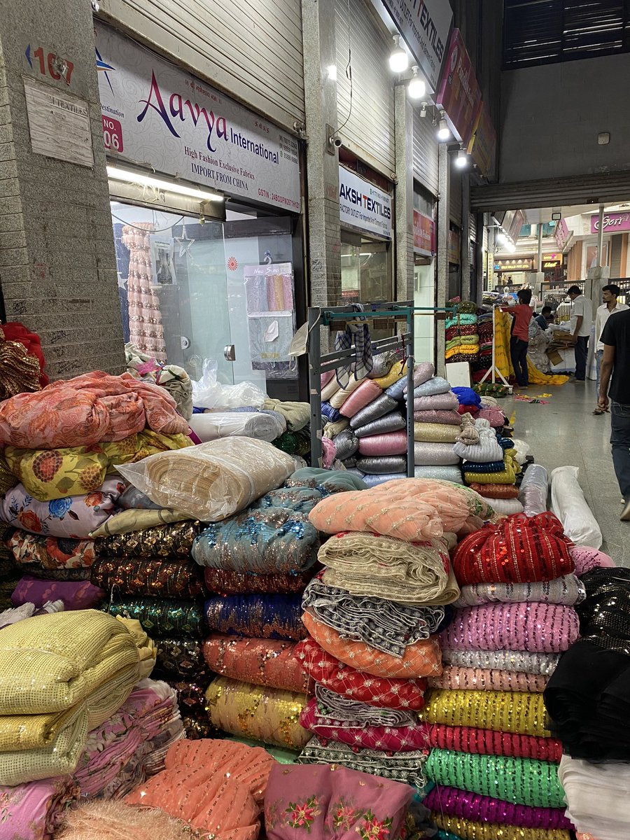 Every time I roam in the markets in a non metro city, I become even more bullish on how technology will help grow these businesses in the coming decade. Fascinating experience in Surat's textile wholesale market.