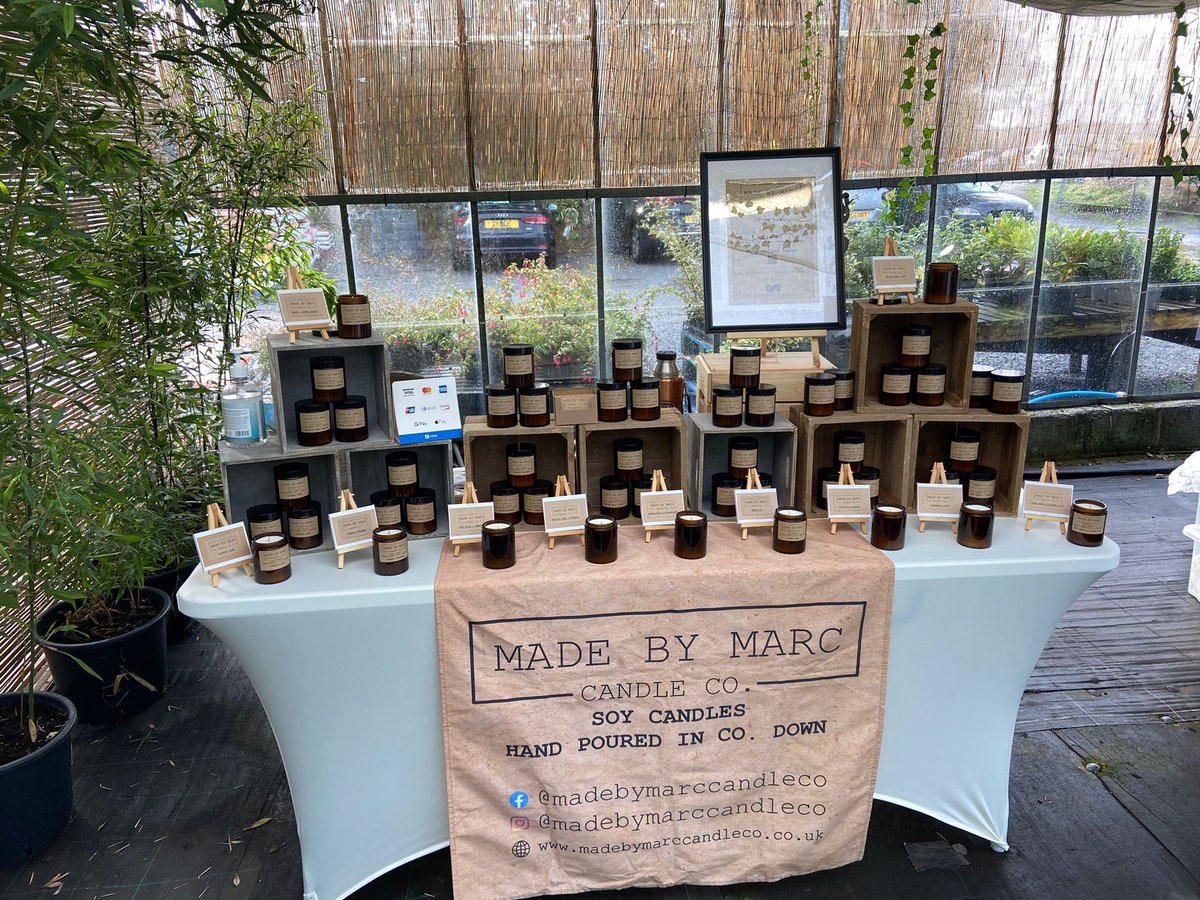 All set up at #Kylestonenursery #groomsport for the North Down Craft Collective Market ☺️