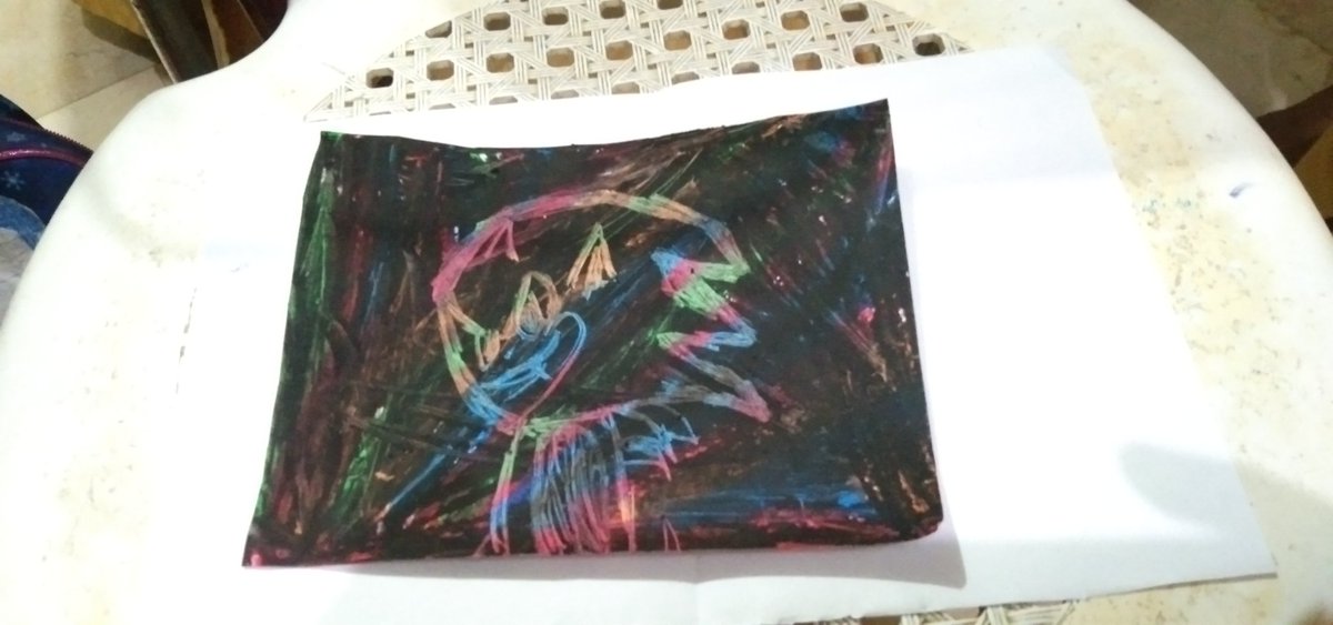 Eugene30002's tweet photo. Cute art.. An art made by me and my little sister. This was during our MAPEH module.. https://t.co/1dPxZzFonG