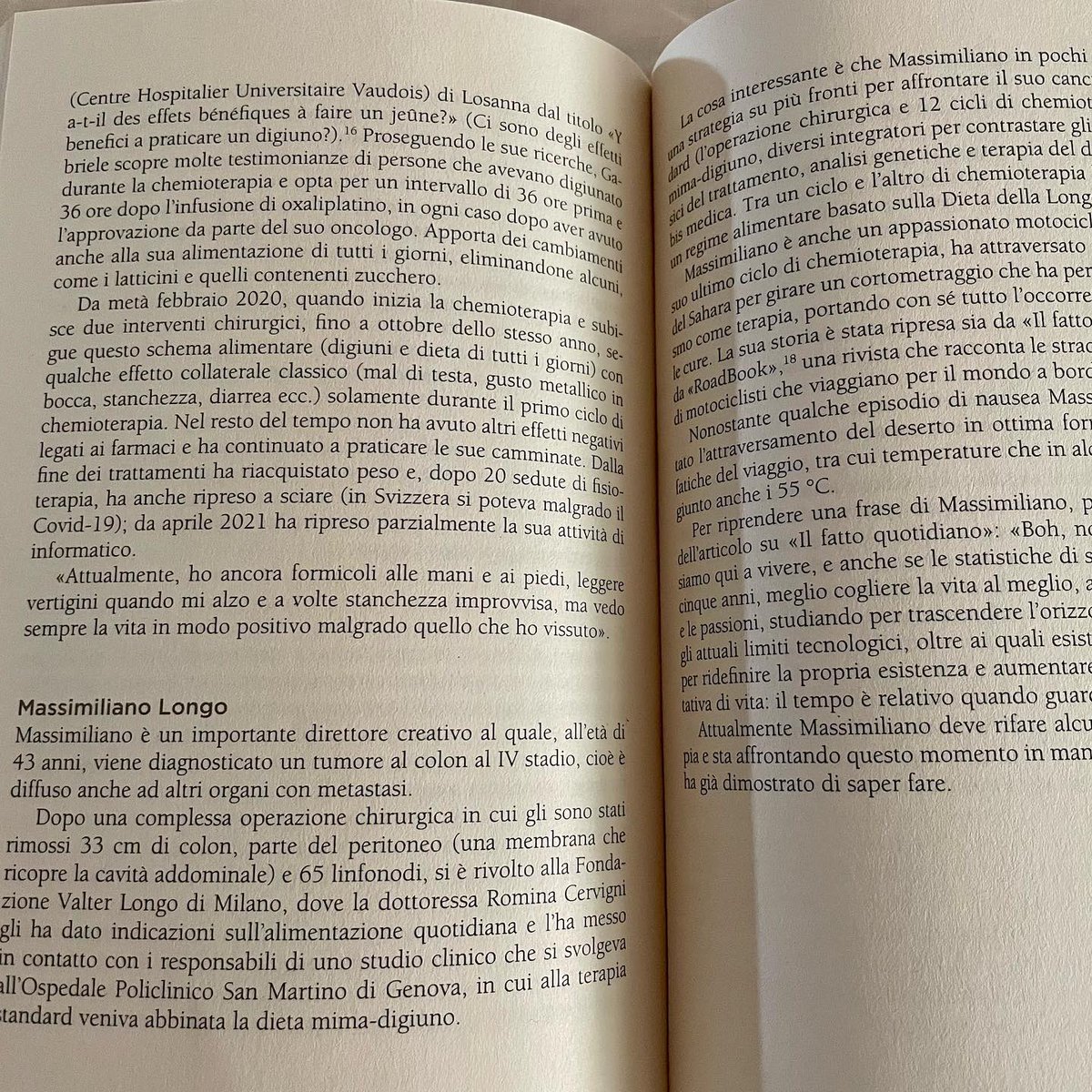 mmlongo's tweet photo. 🦾😎Fiero di poter leggere la mia storia
pubblicata sul best seller - #ilCancroaDigiuno ma
soprattutto grato di aver potuto partecipare a questo
rivoluzionario studio clinico.
Grazie infinite! #ValterLongo e dott.ssa
@romina_cervigni
#CancerHacker #cancro #dietamimadigiuno https://t.co/bsGGuStxfU