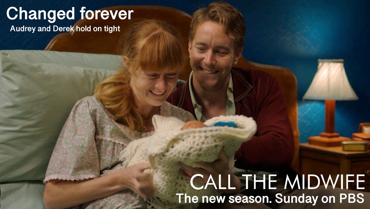North American fans! Season 10 starts tomorrow on PBS!  🙌🎉❤️👶🚲
In tomorrow's episode, Audrey and Derek are embracing their new life. But there are hidden parts of the past that linger on...
#CallTheMidwife The new season. Tomorrow on PBS. Check local station times. xx