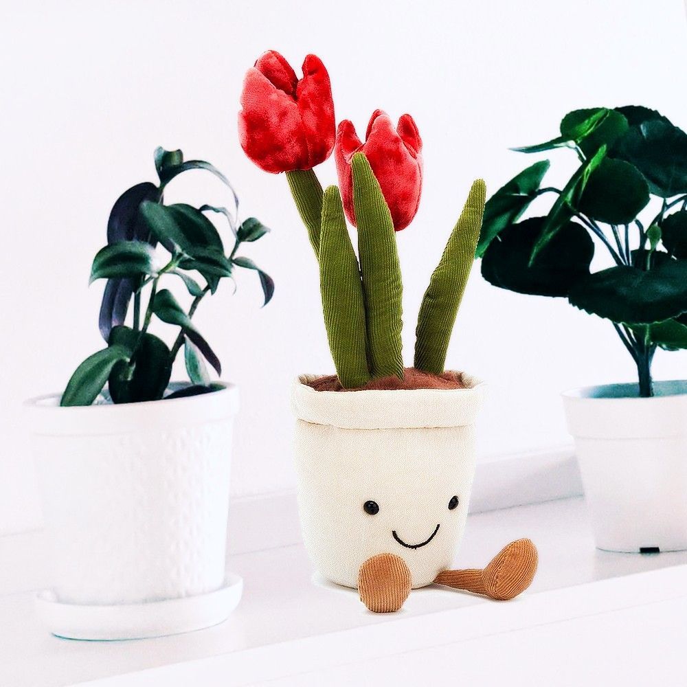 Quick bring your #houseplants indoors before they freeze to death, and for you black-thumbed #gardeners, we have unkillable plush flower pots in stock now, from the lovely chaps at #Jellycat. Find our #tulip, #snowdrop, and #daffodil pots (and more!) here: buff.ly/38q1Va5