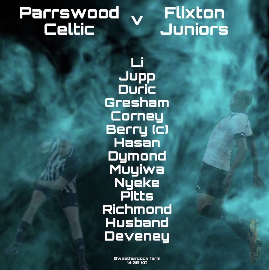 Parrswood travel to Flixton Juniors for their first away game of the season.

📍 Weathercock Farm, Flixton
⏰ 2pm

Squad for today’s game:-

#UpTheParrs #OnTheRoad #RoadGame