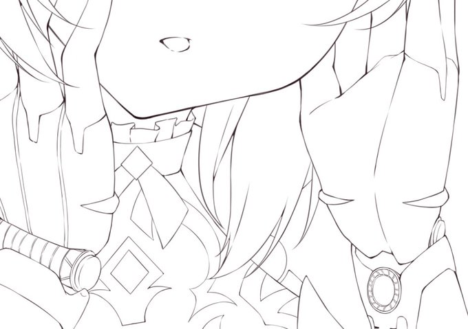 ロボ子さん描いてる 
