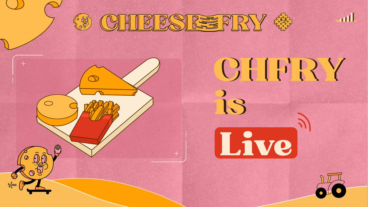 ChfryFinance's tweet photo. And we are LIVE 🧀🍟

➡️Get In: https://t.co/GWqRmDf8Bh https://t.co/WaTvohk1xy