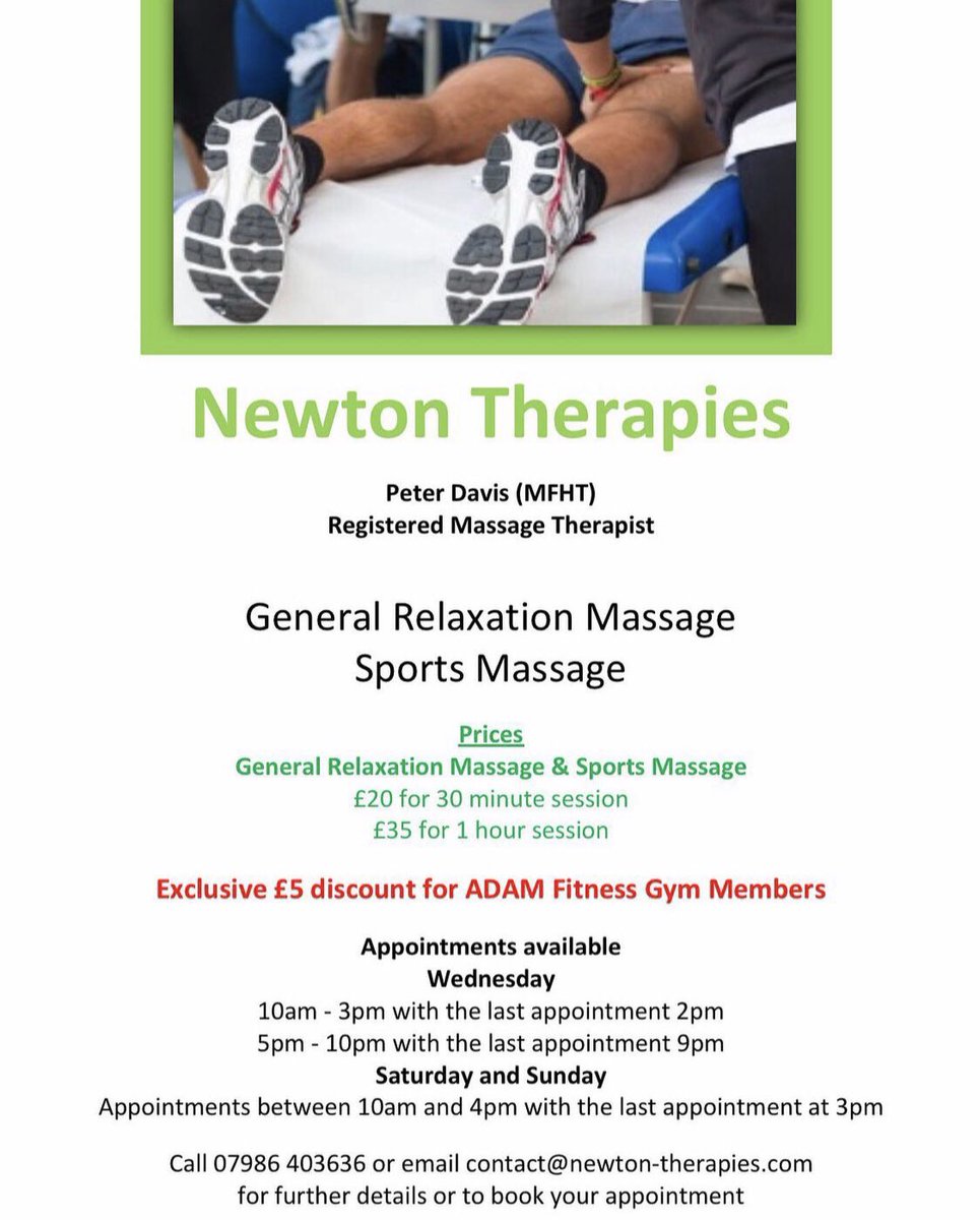 craigmooar's tweet photo. New Venture 😊
Calling all males needing to relax and rebalance…
Give it a try - ‘Massage matters - Restore your balance’ https://t.co/7dEdiUs8Mh