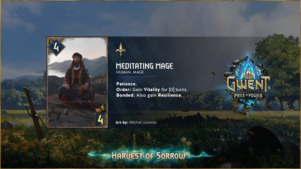 ClaymoreGWENT's tweet photo. Last #HavestOfSorrow reveal for today! 

New #GWENT card by Escanbryt from @TeamBG_esports

#PriceOfPower https://t.co/S4cbL4qJaq