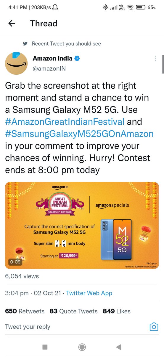 IrkalMohan's tweet photo. @amazonIN https://t.co/orAyureVbi