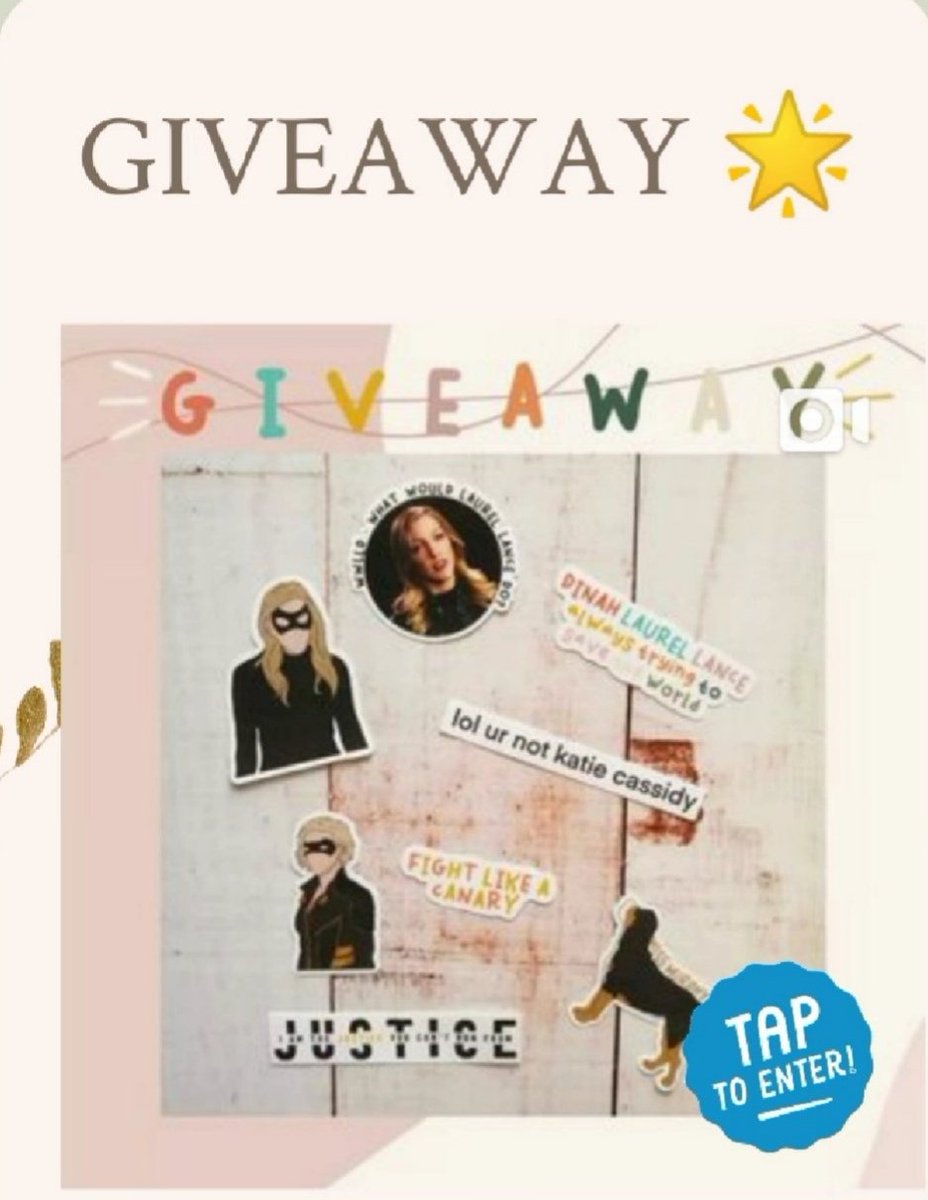 Happy Saturday!!!!
The giveaway I'm hosting on Instagram will end tomorrow at 7pm/8pm CET sooo if you want to join and win some stickers, you still got time!! 🎉🎉

you can join here: instagram.com/p/CT7fLW4NYfT/…

#laurellance #katiecassidy #giveaway