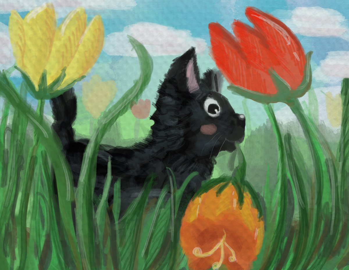 RadRox__'s tweet photo. Yesterday’s peachtober prompt by @furrylittlpeach was tulip 🌷 Let’s see how far I can get to Im just trying to have fun

#peachtober21 #art #Procreate #digitalart #ArtistOnTwitter #artmoots #cuteillustration https://t.co/j4H7Vid6Kp