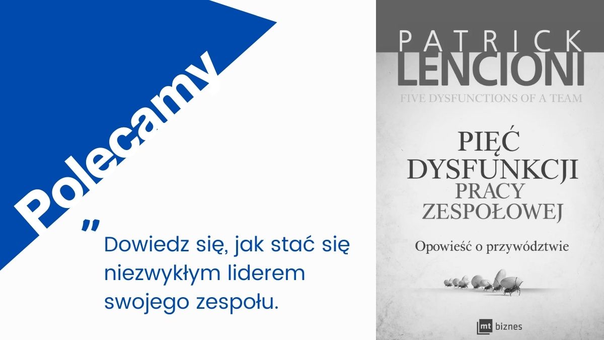 CareerAngels_PL's tweet photo. „Z polityką mamy do czynienia wtedy, gdy ludzie dobierają słowa i działania, kierując się oczekiwanymi reakcjami innych, a nie tym, co sami myślą”. Książka „Pięć dysfunkcji pracy zespołowej” P. Lencioni uczy, jak stać się niezwykłym liderem. Polecamy!

#amreading #inspiration https://t.co/XCVn8QPZ0s