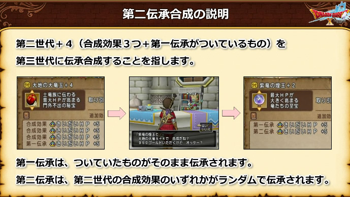 ドラクエ10攻略の虎 新アクセサリーは 紫竜の煌玉 大地の大竜玉のさらに上位 第二伝承合成システムが新たに追加 大地の竜玉の合成エナジーの最大値が30 3に緩和
