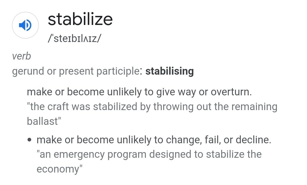 researchninja1's tweet photo. Had to double check the meaning of 'stabilising'. Yup, as I thought, does not meaning improving. https://t.co/zGDHGq4EfK