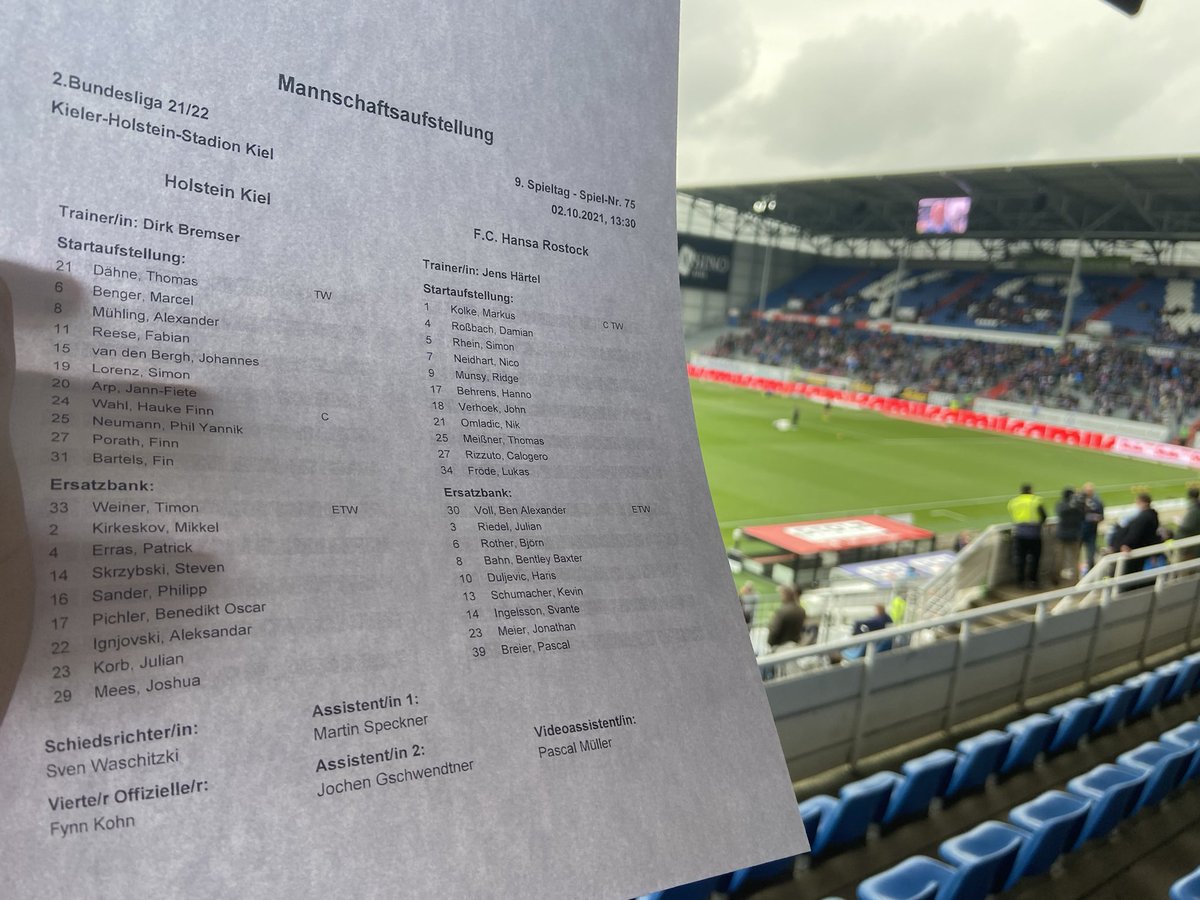 Die Start-1️⃣1️⃣ heute mit #Rhein und #Munsy! 💪🏻🔵⚪️❤️ #hansa #2liga #KSVFCH