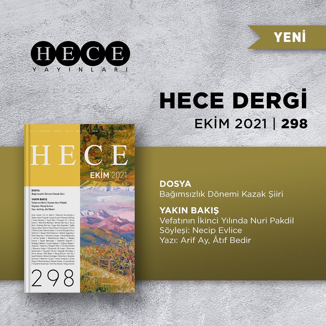 Heceyayinlari's tweet photo. Hece ve Heceöykü Dergileri Ekim sayıları okurların huzurunda.
İyi okumalar dileriz..

👉 https://t.co/fI2uuNuZkx

#hecedergisi #heceöyküdergisi #ekimsayısı https://t.co/I4vvfY5J9L