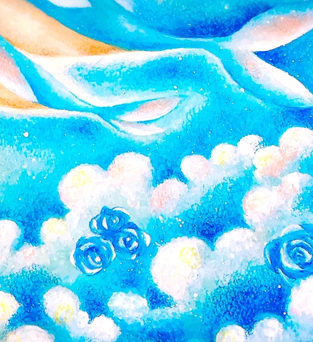 「acrylic paint (medium) blue theme」 illustration images(Latest)｜2pages