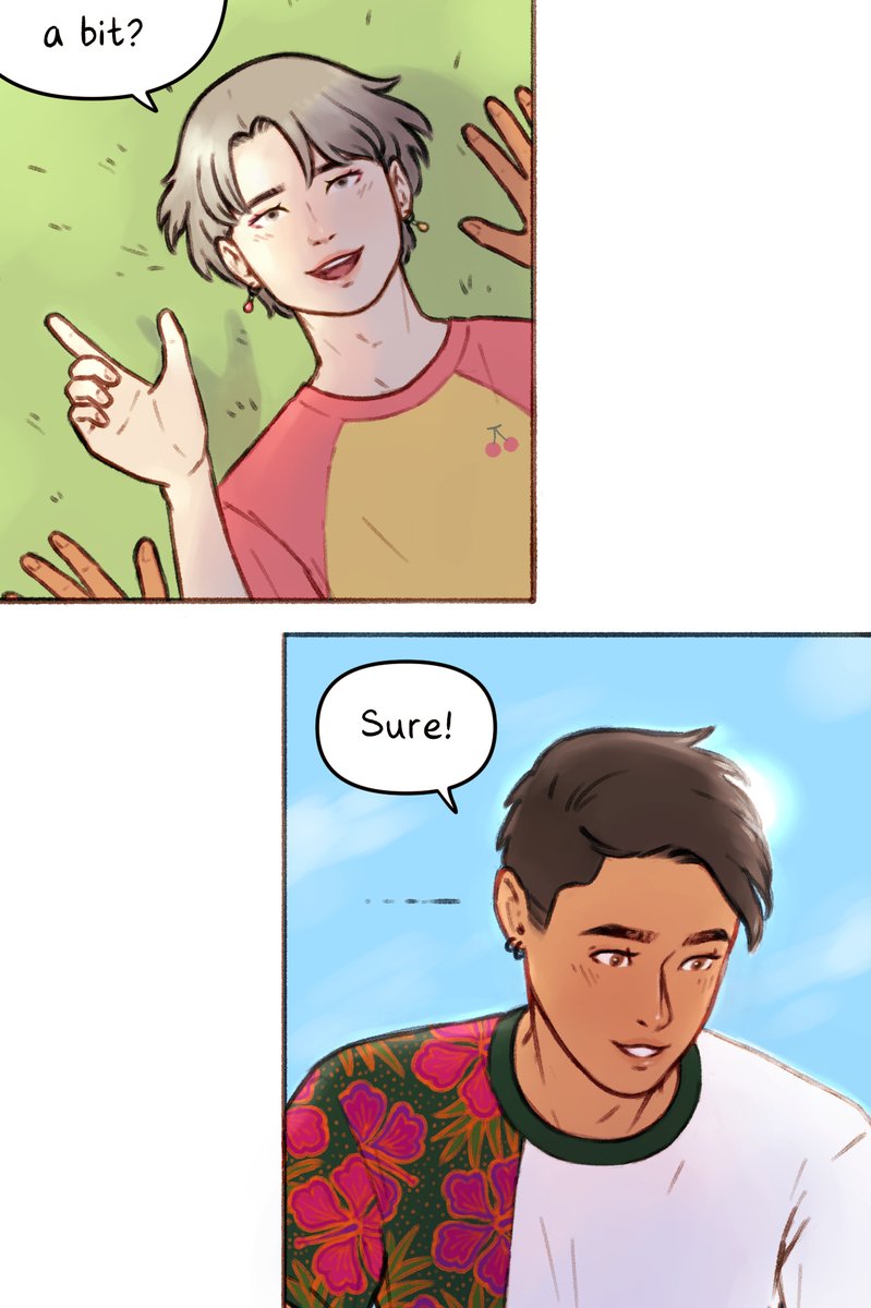 Improvement check!! โจ
I have a direct comparison!
2019 (left) โก๏ธ 2021 (right)
My drawing has definitely improved, but I also solidified my characters' personalities better over time, and I think that comes through more with the panels I've been drawing from late 2020 onwards! https://t.co/kZQOGIp3QF