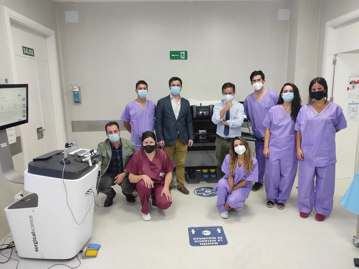 cgv1's tweet photo. Presente y futuro de la cirugía: CURSO BÁSICO DE LAPAROSCOPIA Y ROBÓTICA PARA RESIDENTES. Gracias por permitirnos formar parte y organizar  esta iniciativa con mucho futuro. @VillarejoCampos @cgdHUIE @HUInfantaElena @Hospital_FJD @proctoysuelo @vicdominguez93 @vickyvieiro https://t.co/ayFNINq8gB