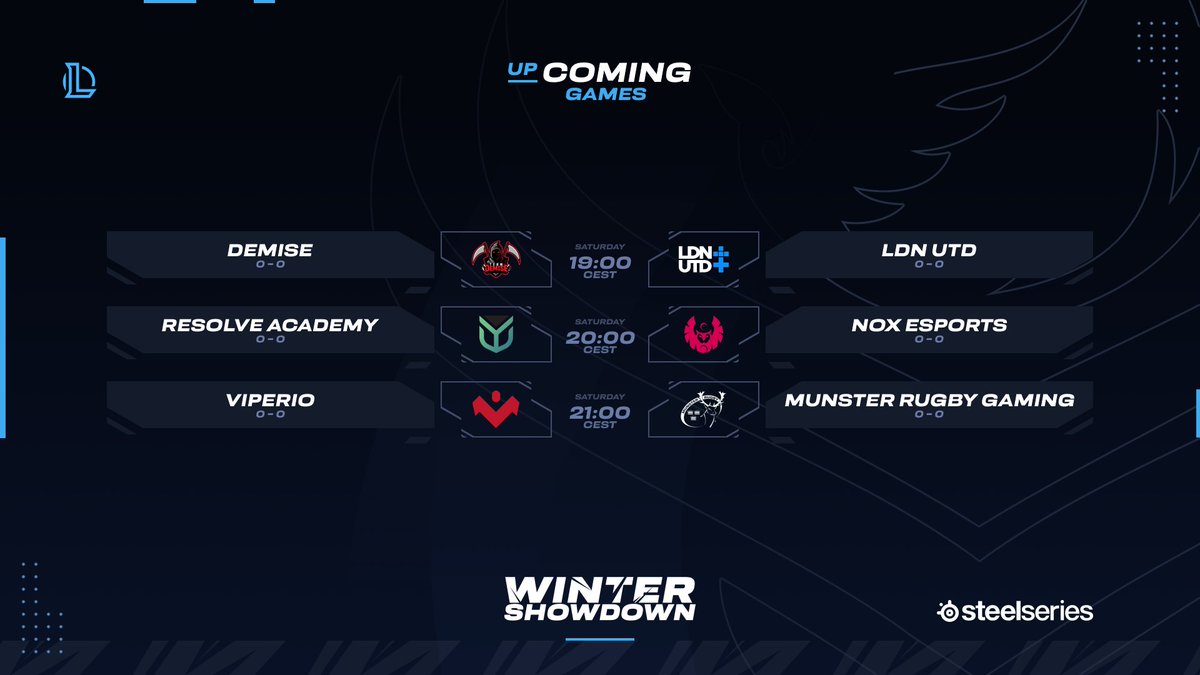 Leagues_GG's tweet photo. 🇬🇧🇮🇪 IT'S FINALLY TIME 🇮🇪🇬🇧

It's time for the UK #WinterShowdown teams to hit Summoner's Rift today, after not being represented in the seeding tournaments!👀

Starting at 19:00 CEST / 18:00 BST with three games live on Twitch👇

📺https://t.co/Rz5RWtUKus

#LeagueOfLegends https://t.co/uaPgvTh6Mz