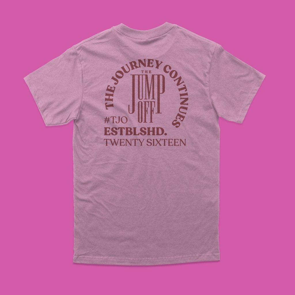 TheJumpOffTJO's tweet photo. OUT NOW! TJO ICONIC TEES IN ASSORTED COLOURS R250ea DM TO ORDER #TJO_APPAREL #TJOTHEJOURNEYCONTINUES https://t.co/rDILzYlQ6O